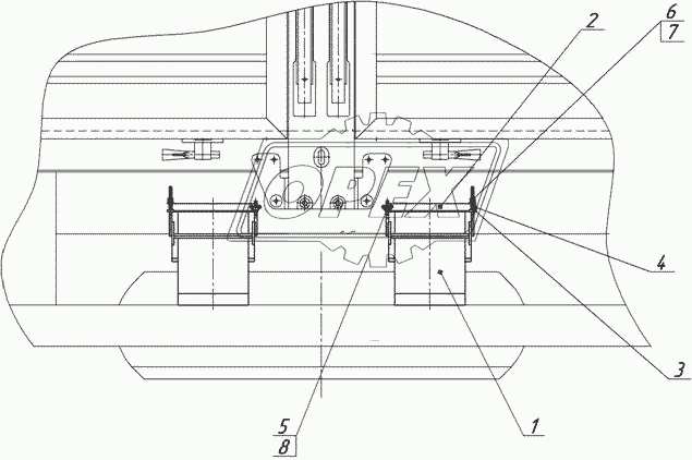 9674-3927010 Башмак (Упор) противооткатный; металл, черный КАМАЗ-УВК